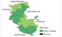 太地町在日本和歌山縣的位置