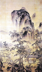 明朱端松院閒吟圖 明朱端松院閒吟圖