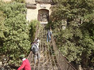 （圖）普渡河鐵索橋