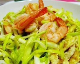 韭黃鮮蝦炒滑蛋 韭黃鮮蝦炒滑蛋