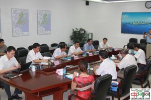 中阿交流協會代表團赴濱海旅遊區參觀考察