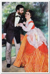 《希斯萊夫婦》1868 年，105 x 75 cm，德國科隆華拉夫理查茲博物館。 