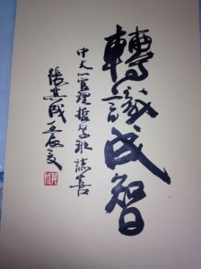 張其成教授題辭