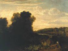 透納1806年的油畫《惠橋的泰晤士河》