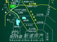 香江別墅二期位置圖