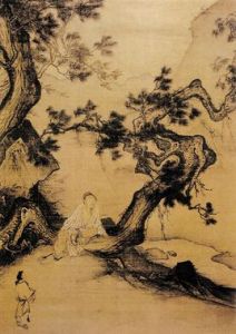 宋馬麟靜聽松風圖 宋馬麟靜聽松風圖