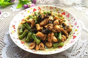 四季豆炒雞肉 四季豆炒雞肉