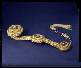 金鏨花如意 金鏨花如意