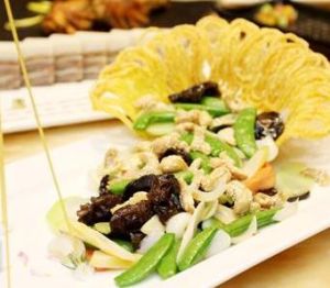 木耳荸薺炒佛手 木耳荸薺炒佛手