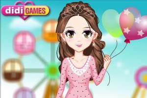 遊樂園的可愛女孩 遊樂園的可愛女孩