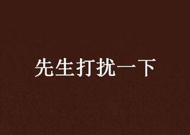 先生打擾一下 先生打擾一下