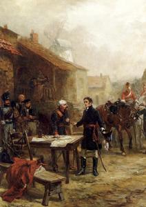 威靈頓與布呂歇爾戰前會面