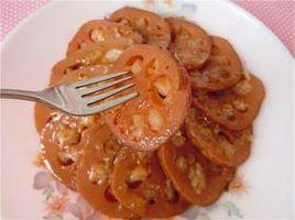 蜜汁桂花糯米藕