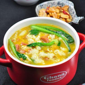 南瓜火腿疙瘩湯 南瓜火腿疙瘩湯