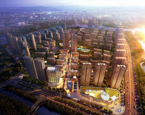 50萬方,複合小區模擬圖