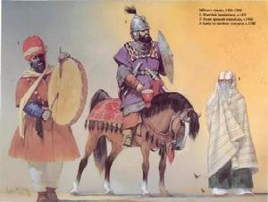 正在大馬士革徵集部隊的馬穆魯克