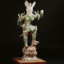 唐三彩天王神像 唐三彩天王神像