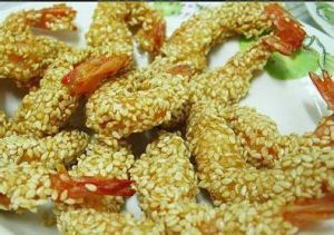 香檸芝麻蝦 香檸芝麻蝦