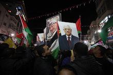 巴勒斯坦人慶祝巴勒斯坦成為聯合國觀察員國