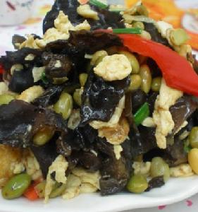 木耳毛豆炒雞蛋 木耳毛豆炒雞蛋