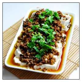 榨菜肉末蒸豆腐 榨菜肉末蒸豆腐