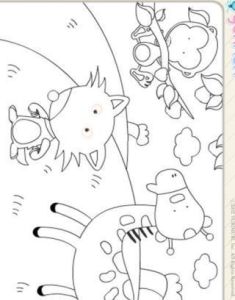 給可愛動物上色 給可愛動物上色