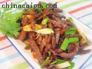 川式麻辣牛肉絲