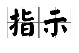 指示[漢語詞語]