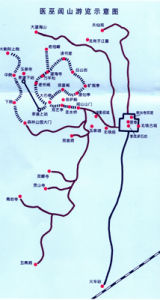 醫巫閭山遊覽示意圖