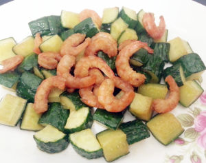 黃瓜炒蝦仁