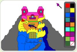 給城堡上色 給城堡上色