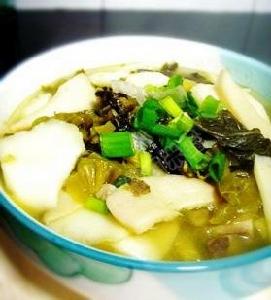 酸菜年糕湯 酸菜年糕湯