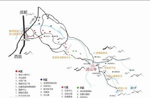 攀西靈山國際旅遊度假區旅遊線路規劃圖