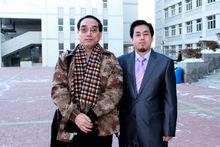 與天津河北區作協副主席合影