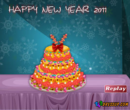 製作美味新年蛋糕 製作美味新年蛋糕