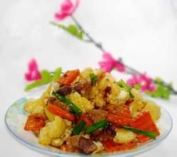 拌飯醬臘肉炒菜花 拌飯醬臘肉炒菜花