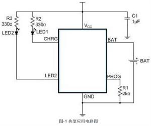 電子菸充電器IC晶片JQ317典型套用電路圖