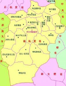 前杭愛省(Өвөрхангай аймаг)地圖