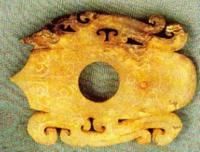 西漢雙鳥心形玉佩 西漢雙鳥心形玉佩