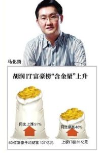 2013胡潤IT富豪榜 2013胡潤IT富豪榜