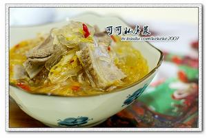 酸菜粉條燉排骨