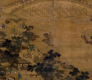 《盧溝運筏圖》局部