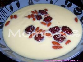 紅棗杞子蒸蛋 紅棗杞子蒸蛋