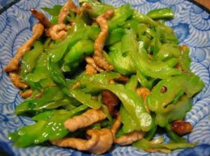 苦瓜炒肉絲 苦瓜炒肉絲