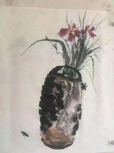 鳥語花香[楊上輝先生的畫作]