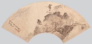 溥儒西遊記扇面 溥儒西遊記扇面