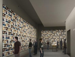 9·11紀念館博物館內展示遇難者照片的走廊