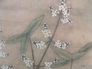 明代繆輔繪魚藻圖軸 明代繆輔繪魚藻圖軸