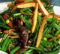 韭苔炒香乾 韭苔炒香乾