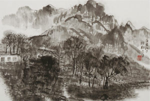 虞觀翔畫作 杭州湘湖畫院